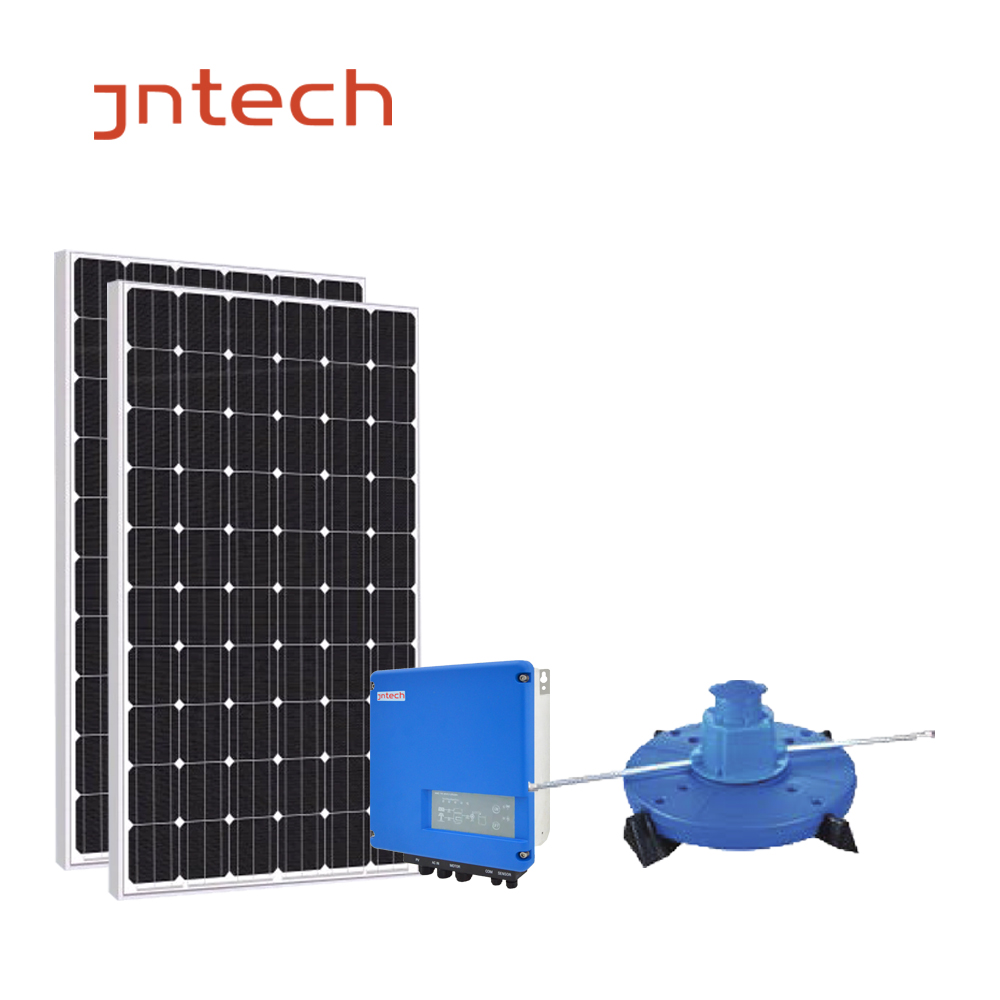 Sistem aerasi surya JNTECH aerator roda ikan aerator surya untuk sistem akuakultur
