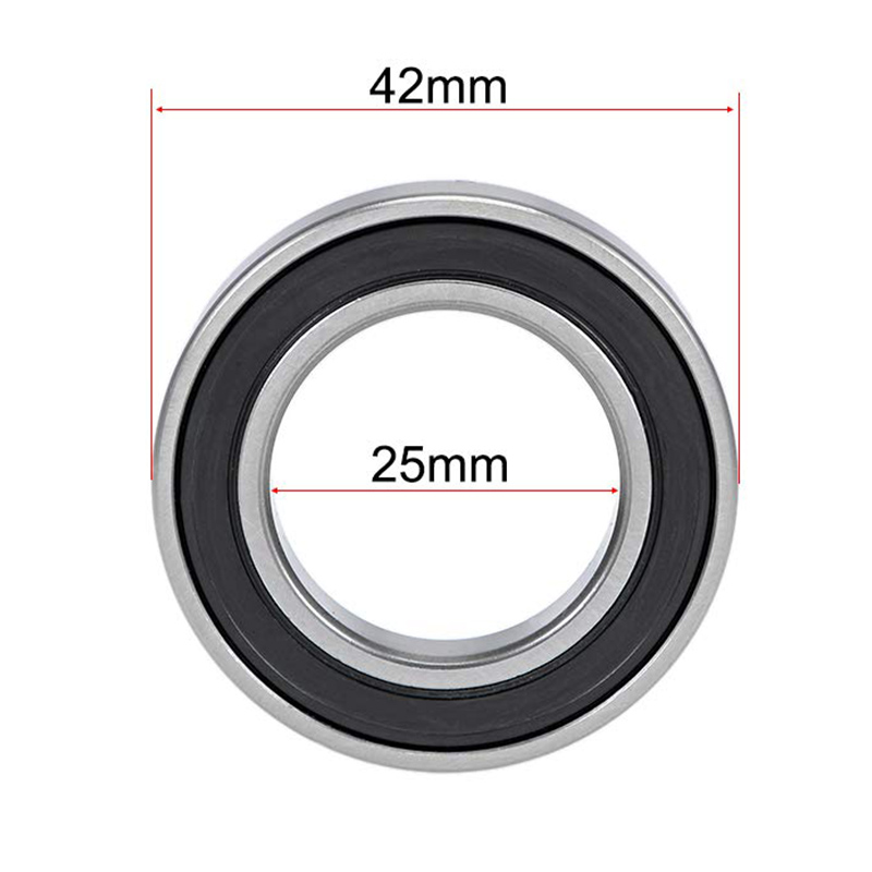 Ball Bearing 6905-2RS Deep Groove 25 mm Bore ID 42 mm OD 9 mm Lebar Double Sealed Buatan China Supplier
