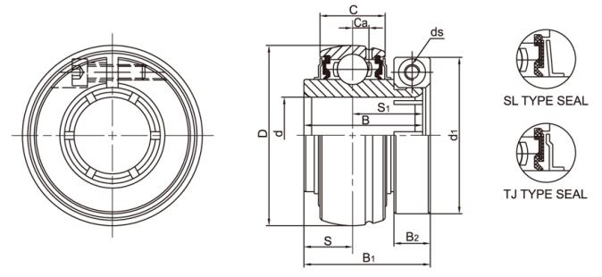 Sisipan Bantalan Stainless Steel SUE206-20