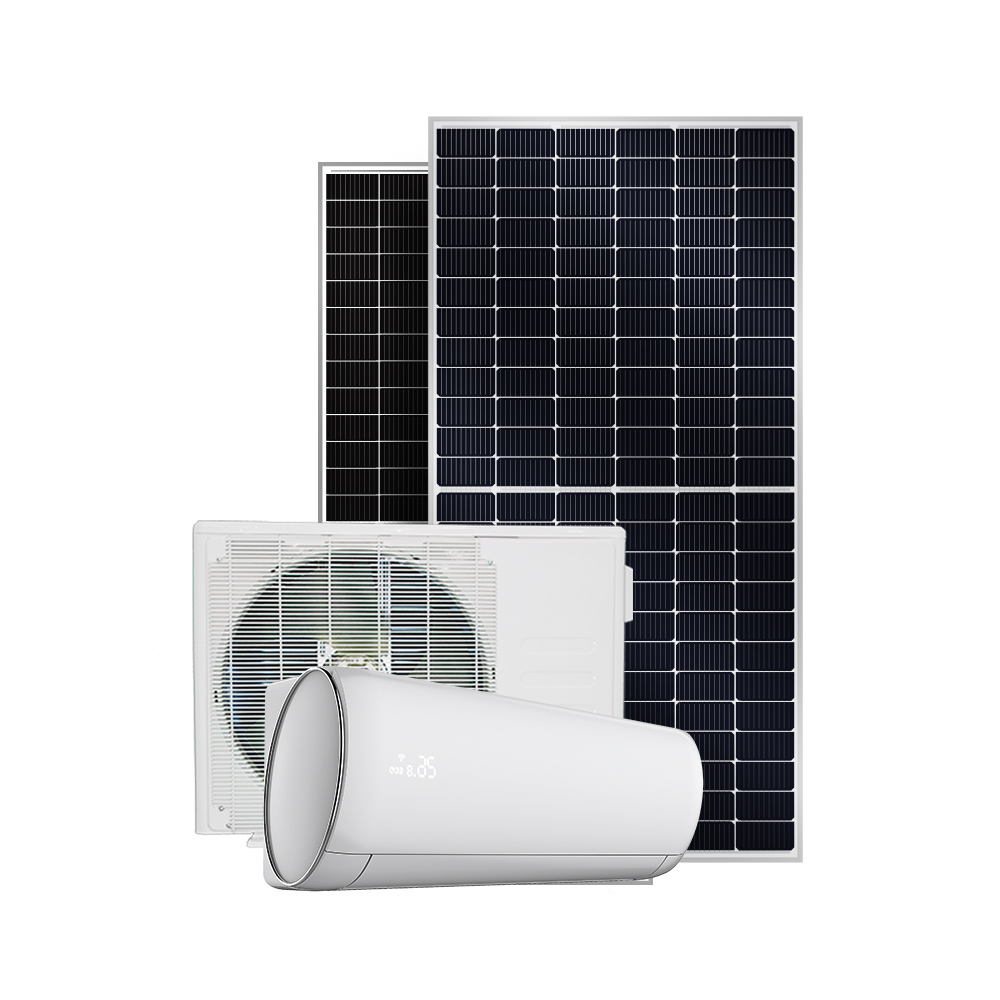 Hybrid Solar Panel Assisted AC Mini Split Ac Unit Sistem HVAC
