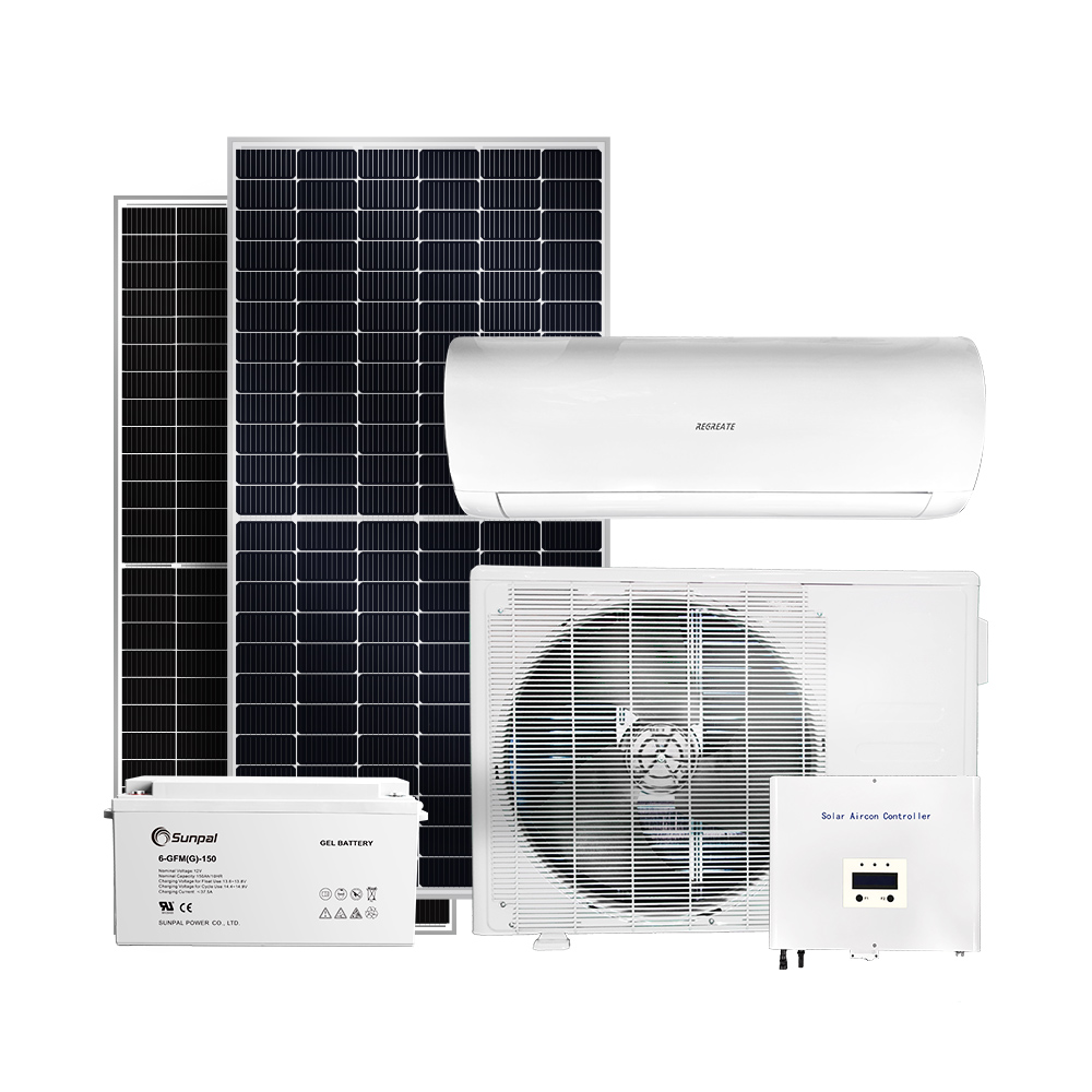 Off Grid Dc Solar Energy Powered Home Air Conditioning Units Sistem Pendingin
