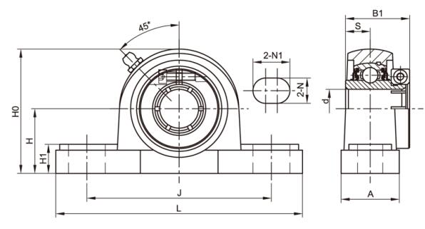 SSUEP207 ESB Stainless Steel Mounted Bearing Unit