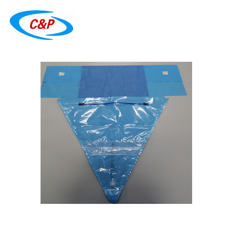PE Disposable Steril Di Bawah Buttock Drape Dengan Kantong Pengumpul Cairan
