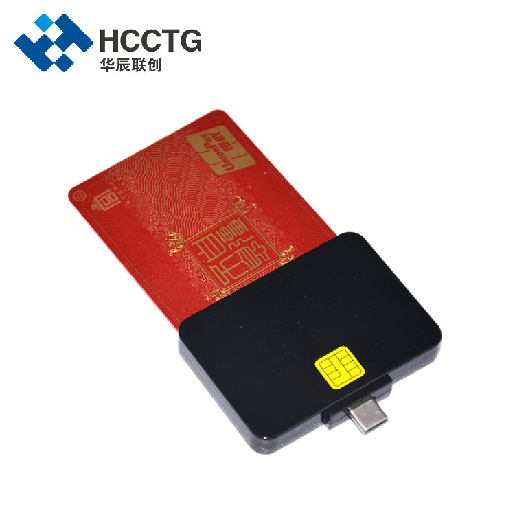 CE ROHS USB Tipe C Hubungi Pembaca Kartu Pintar DCR32
