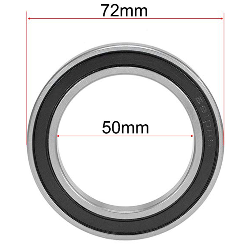 6910-2RS Ball Bearing Deep Groove 50mm x 72mm x 12mm Double Sealed Z2 Chrome Steel ABEC
