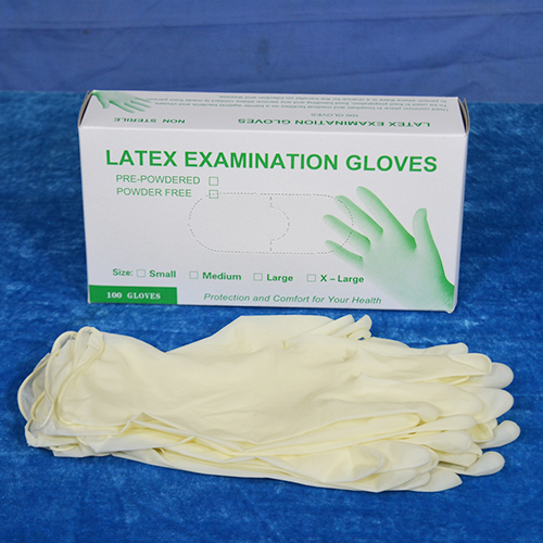 Sarung tangan pemeriksaan lateks steril sekali pakai Bubuk dan Bebas Bubuk
