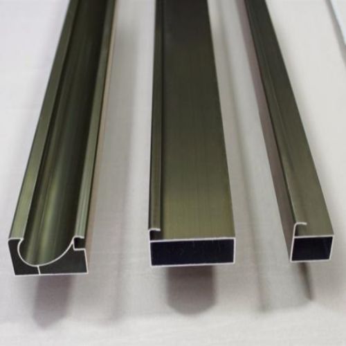Bentuk disesuaikan 6063 elektroforesis ekstrusi profil bagian paduan aluminium
