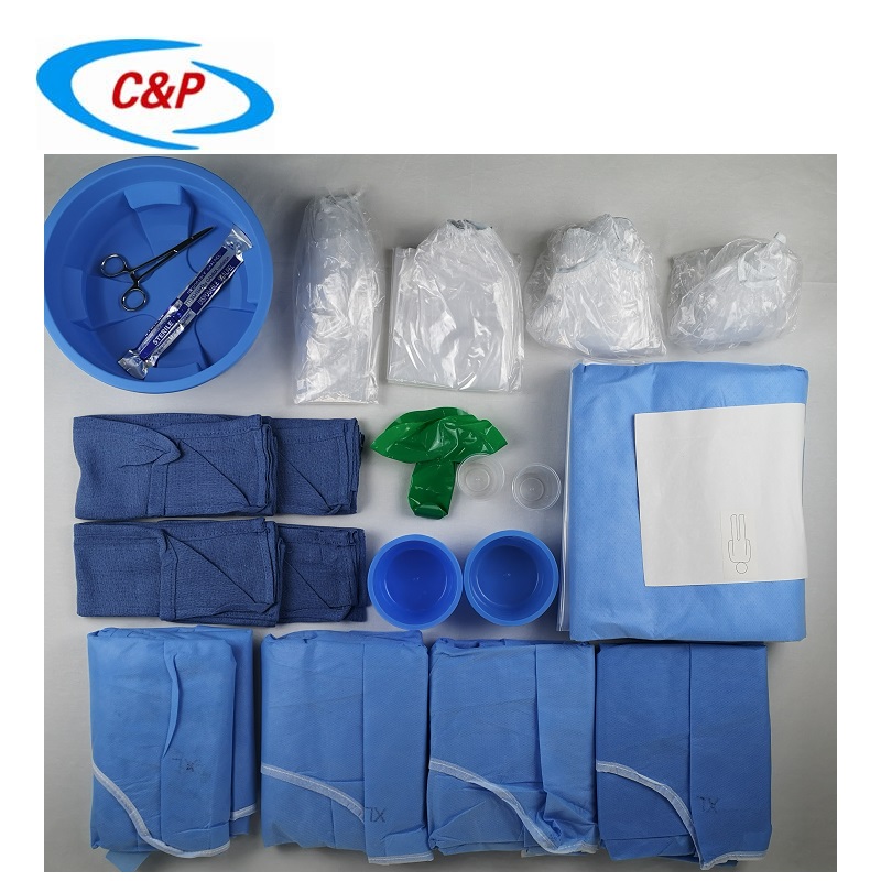 Penggunaan Medis Disposable Steril Radial Angiography Drape Pack
