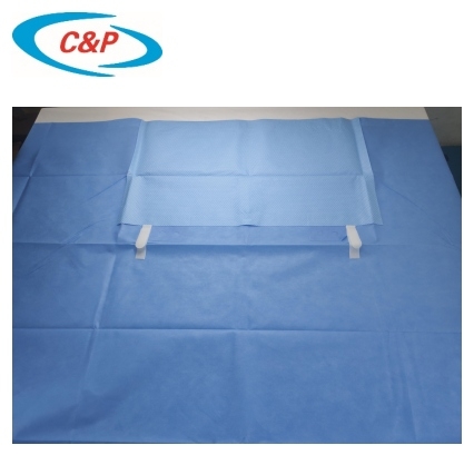 Disposable Blue Bedah/Medis Reinforced Adhesive Side Drape untuk Pembedahan oleh Sertifikasi CE&amp;ISO 13485
