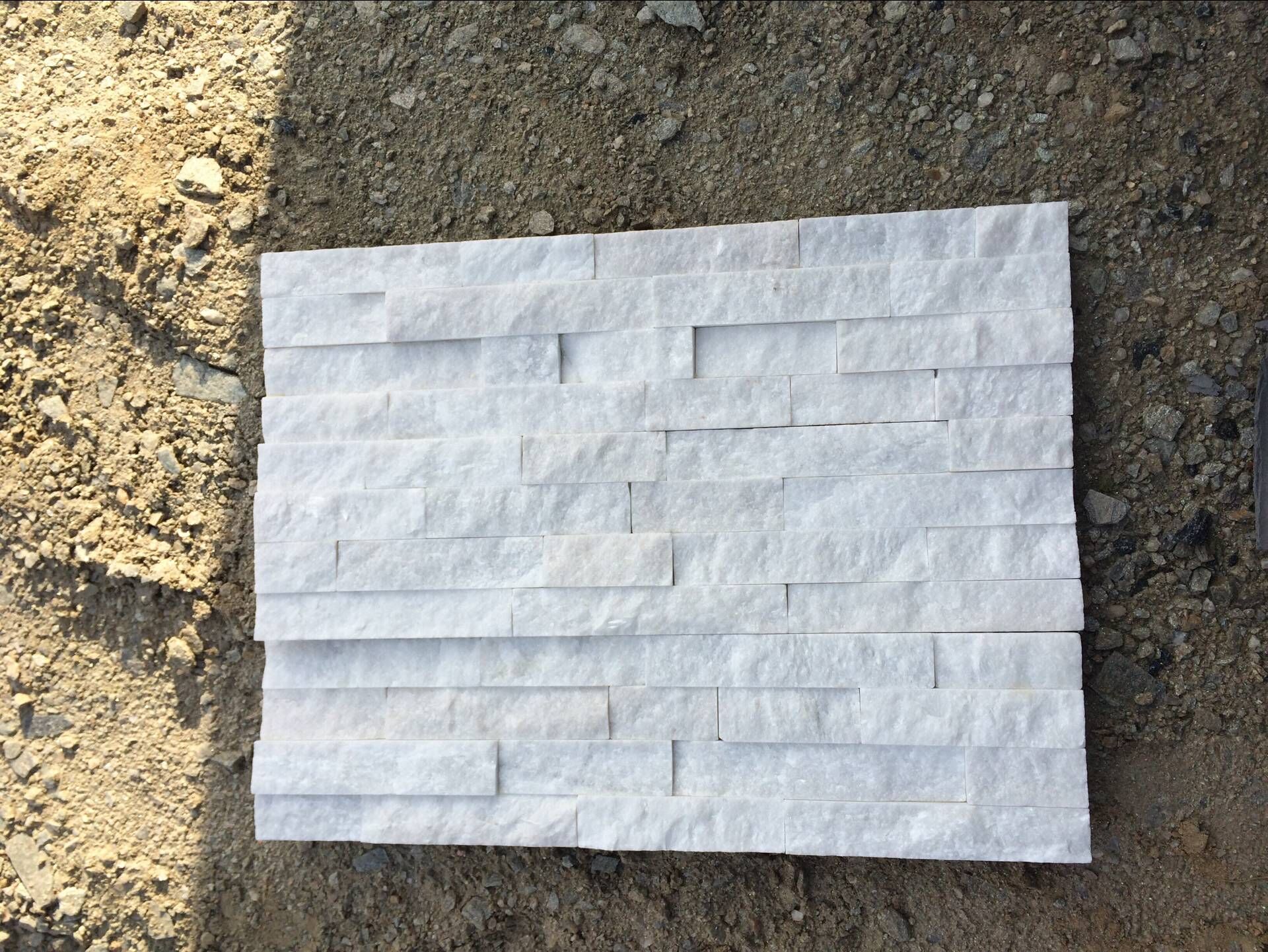 RSC 001 batu budaya kuarsit putih untuk ubin dinding
