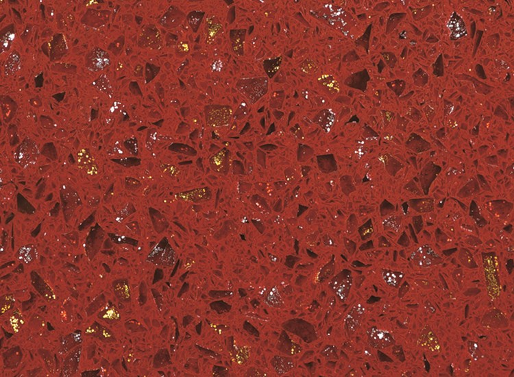 RSC7009 batu kuarsa merah ringan buatan
