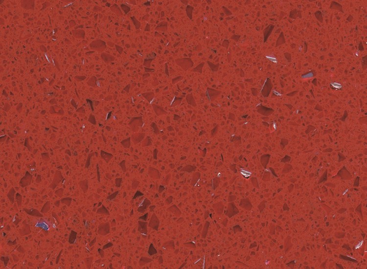 Lembaran batu kuarsa merah kristal RSC1801
