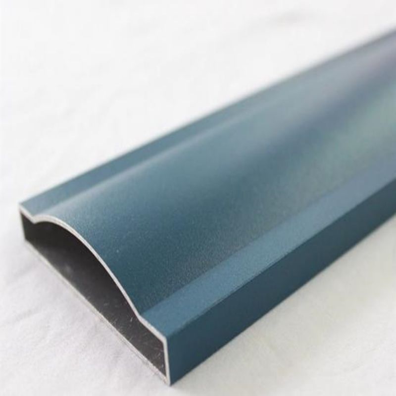 PVDF Dicat dilapisi profil dinding tirai profil lapisan aluminium fluorocarbon
