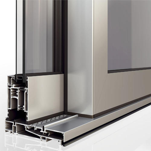 6061 6063 Profil aluminium ekstrusi dilapisi bubuk dan Anodisa untuk jendela pintu geser
