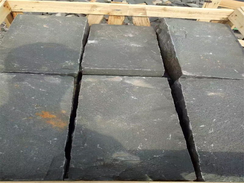 Cina Ubin Batu Basalt Hitam Cobble Cube Stone
