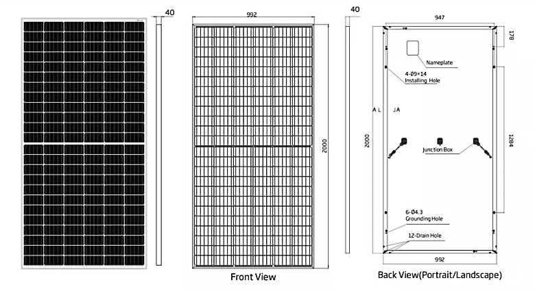 Panel surya mono