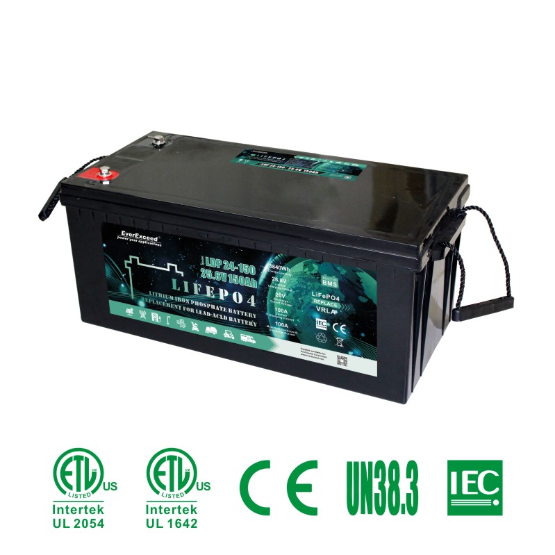 Persetujuan UL 25.6V 150ah Ldp Series UPS / Solar / Lighting / Telecom / Baterai Lithium Iron
