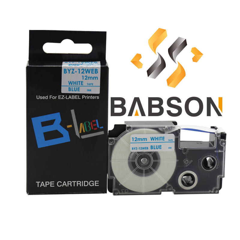 XR-12BU(BS-12BU) Label Tape Digunakan Untuk Casio KL-120/KL-60/KL-7400
