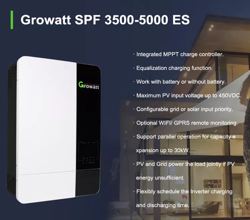 inverter surya growatt 5000es