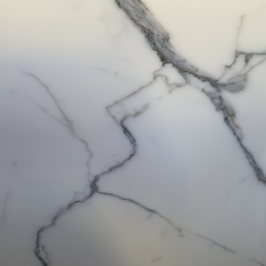 Cina Batu Buatan Manusia Nano Batu Kaca Mengkristal Calacatta White Slab
