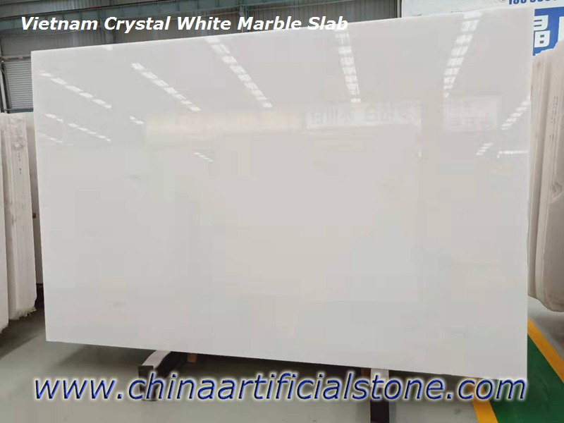 Lempengan Jumbo Marmer Putih Kristal Vietnam Premium
