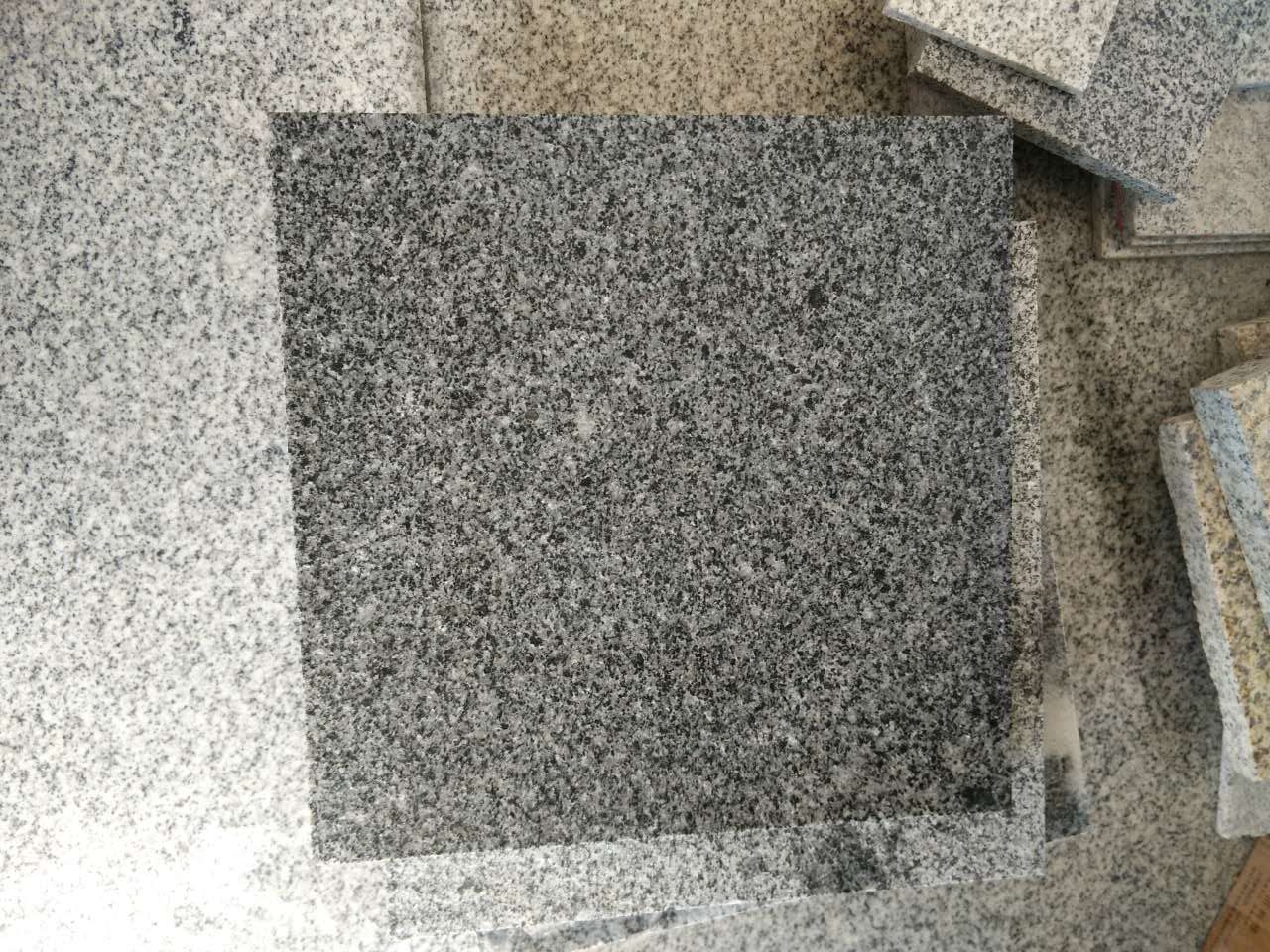 granit abu-abu gelap yang dipoles ubin granit G654 baru

