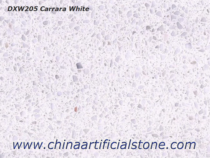 Ubin dan Lembaran Terrazzo Putih Carrara DXW205

