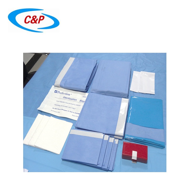 CE Bersertifikat Hot Sale Disposable Steril Split Drape Pack Untuk Penggunaan Medis
