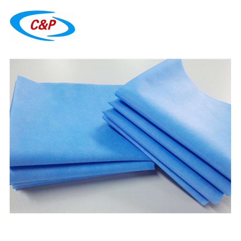CE Bersertifikat Penjualan Panas Disposable Steril Blue Non-woven Single Plain Drape Untuk Penggunaan Medis
