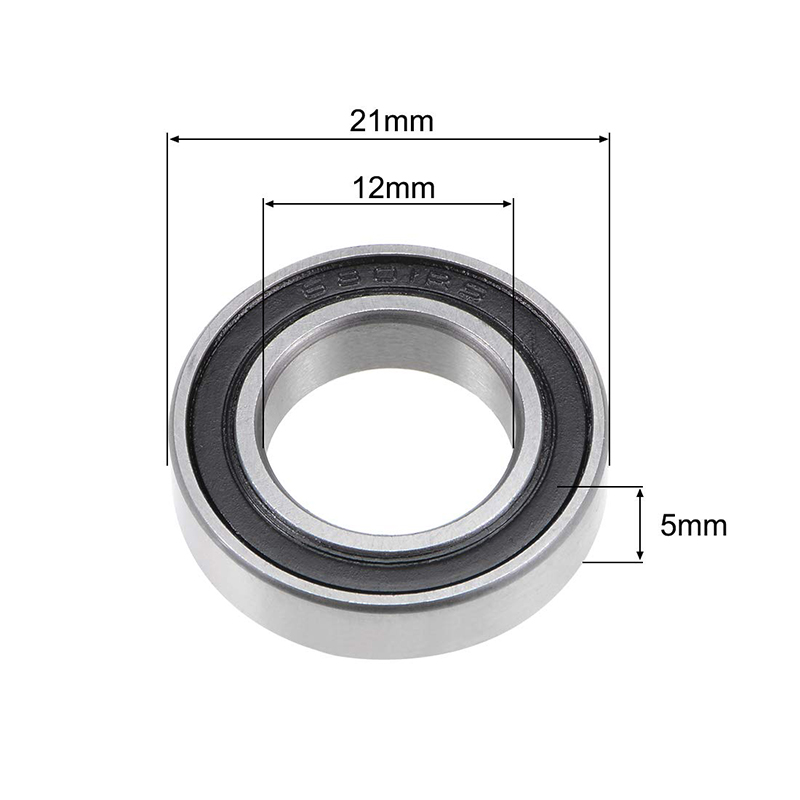 6801-2RS Deep Groove Sealed ABEC Ball Bearings 12mm x 21mm x 5mm
