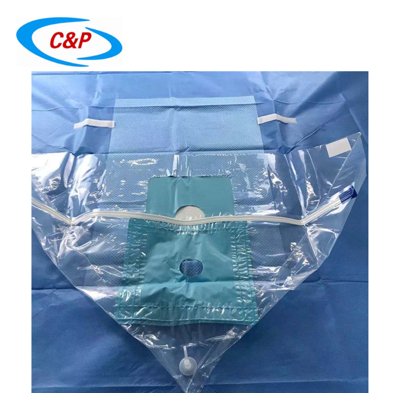 CE Bersertifikat Penjualan Panas Disposable Steril Knee Arthroscopy Drape Dengan Armboard Cover Untuk Penggunaan Medis
