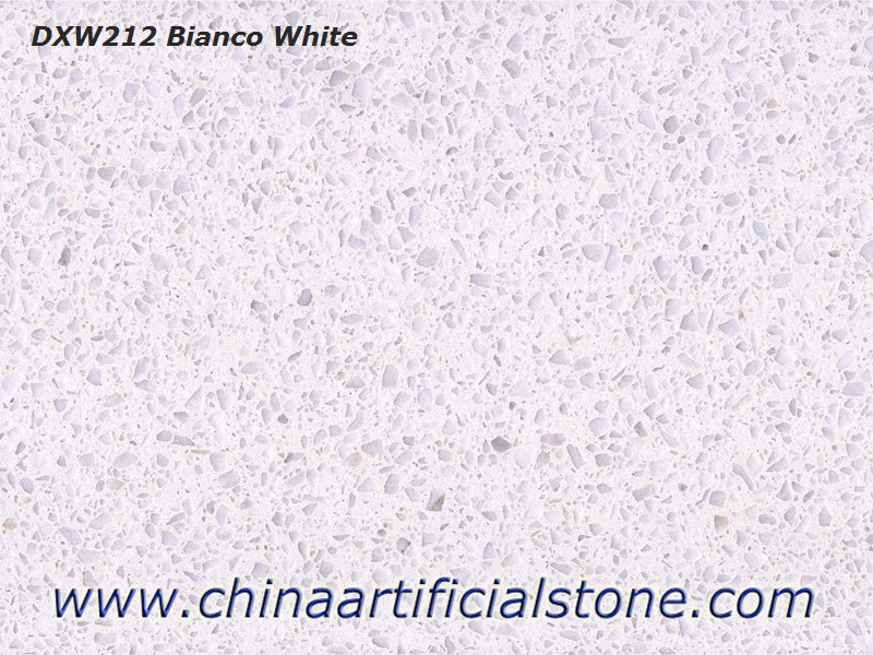 Ubin dan Lembaran Terrazzo Putih Putih Murni Bianco DXW212

