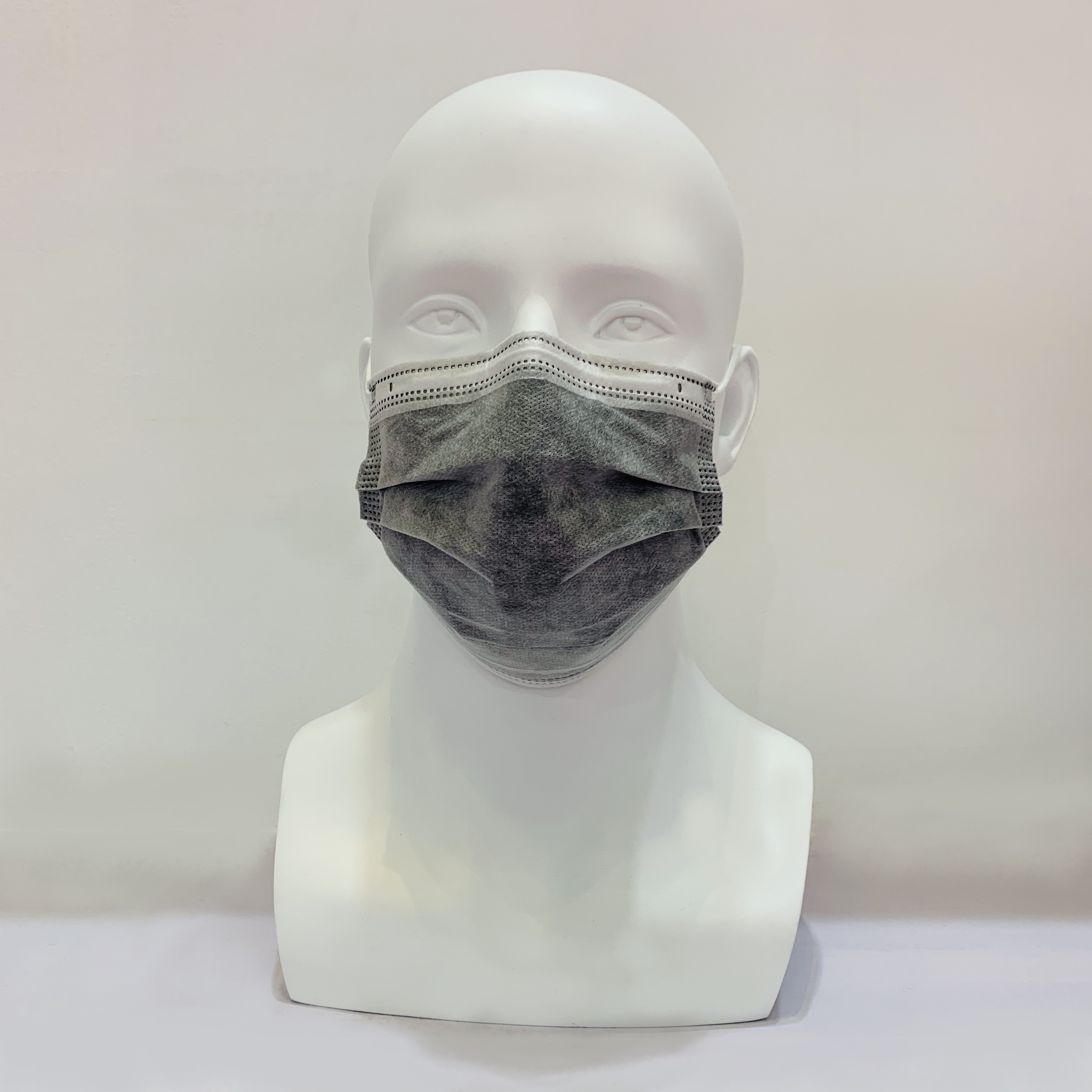 Masker Warna Abu-abu Sekali Pakai PM 2.5 Anti Debu Filter Karbon Aktif
