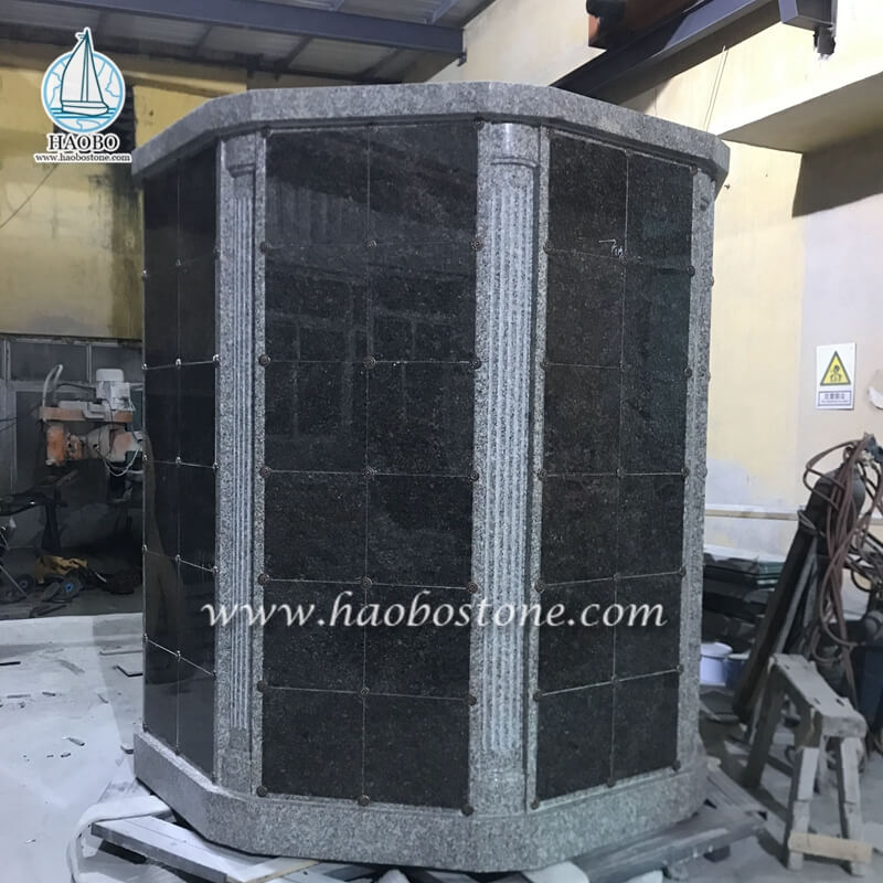 Pabrik Grosir China Granite Memorial 72 Relung Columbarium untuk Kremasi

