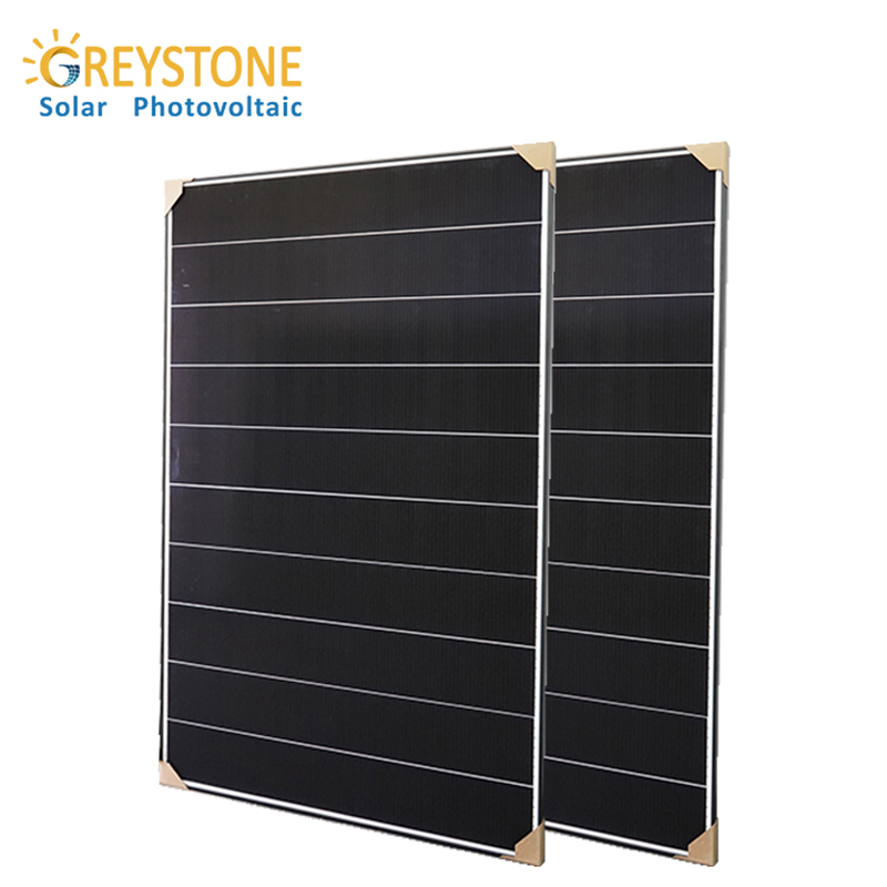 Semua Hitam 405W Monocrystalline PERC Shingled Solar Module Panel Surya
