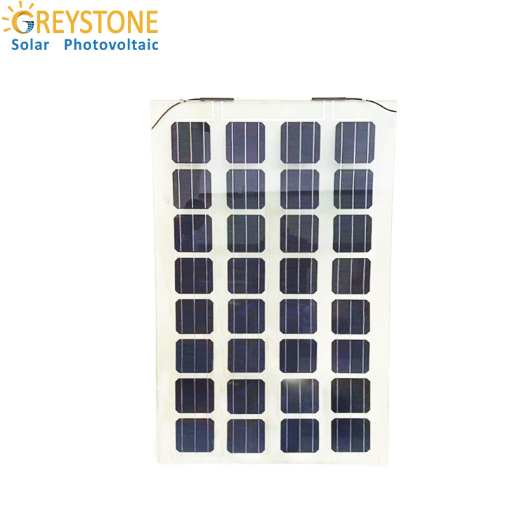 Greystone 280W Bifacial Dual Glass Panel Surya untuk Ruang Sinar Matahari
