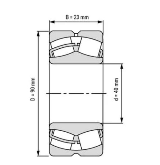 Dimensi Bantalan 21308CC