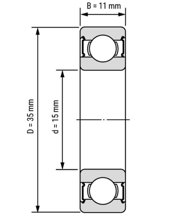 6202 dimensi bantalan